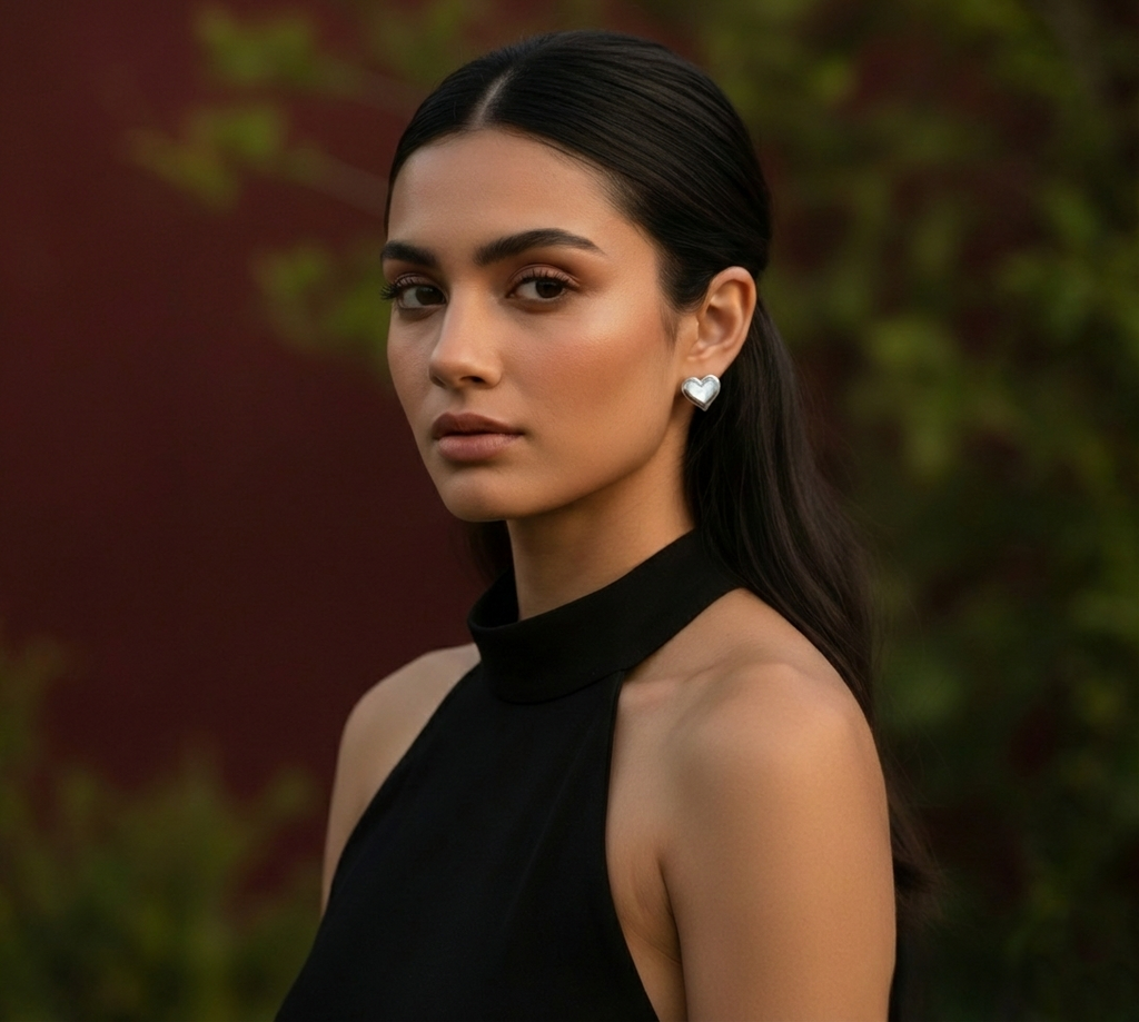 Pearl Essence Heart Stud