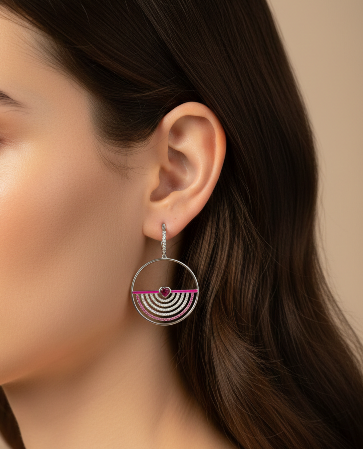 Circle of Love Earring