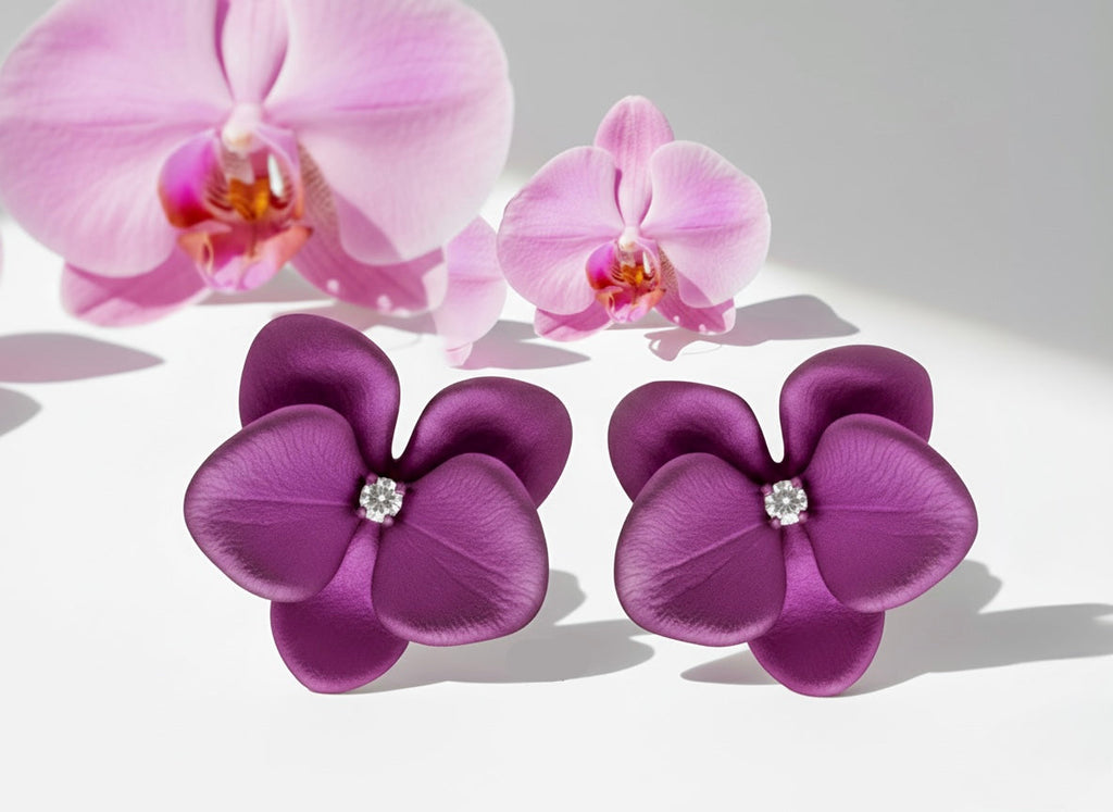Dreamy Bloom Titanium Studs