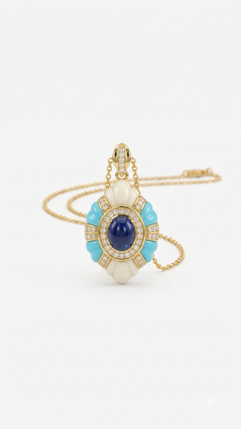Aasmani Pendant