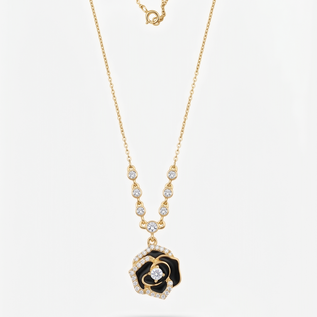 Black Rose Pendant