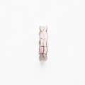 Checks Ring: 925 Silver Checkered Enamel Stackable Ring, view 8