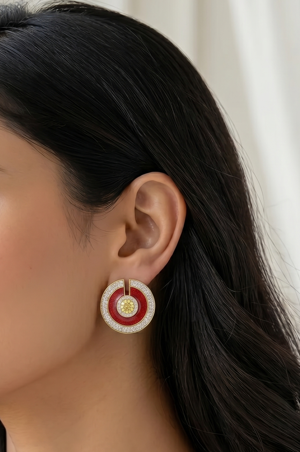 Cherry Glow Hoops