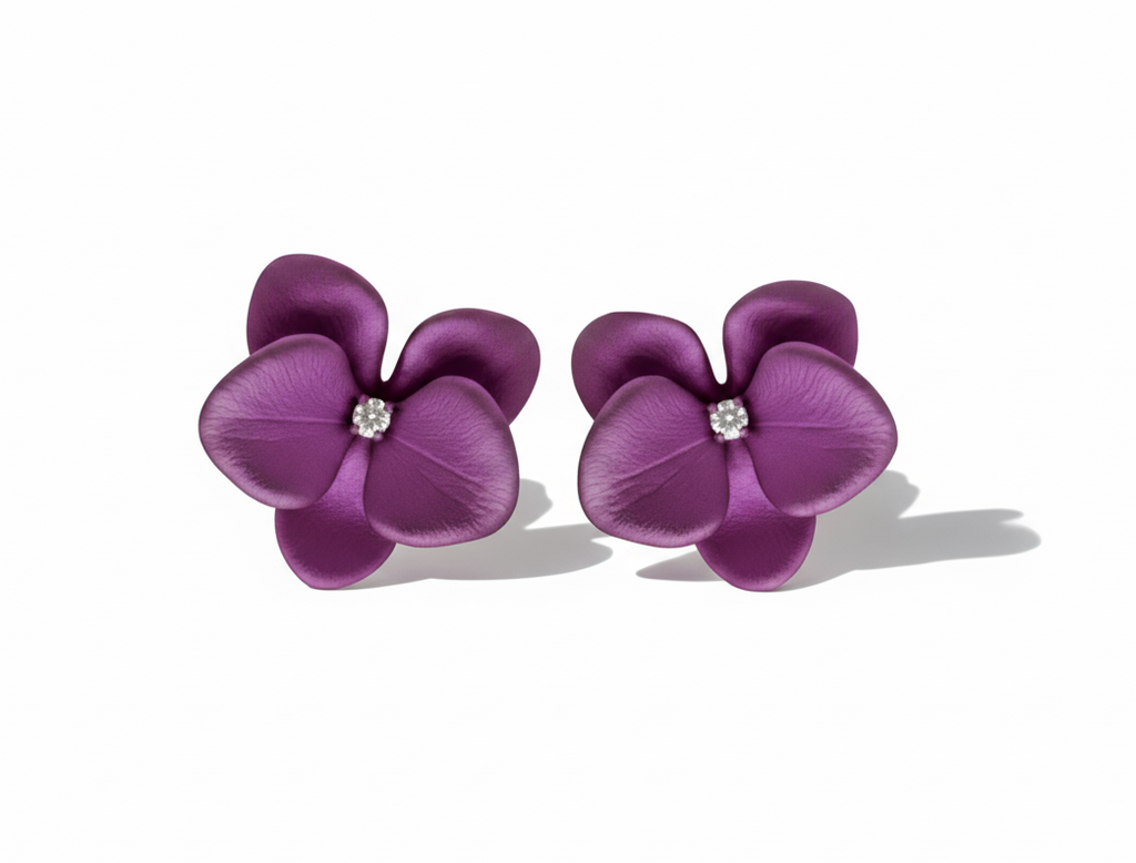 Dreamy Bloom Titanium Studs