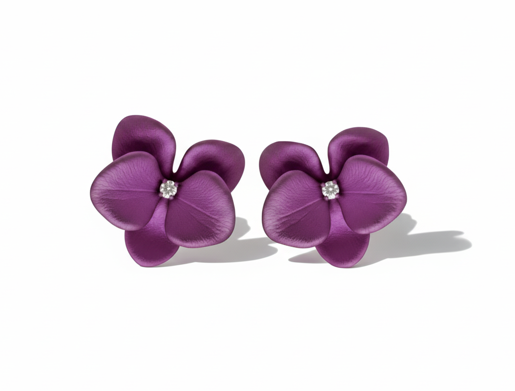 Dreamy Bloom Titanium Studs