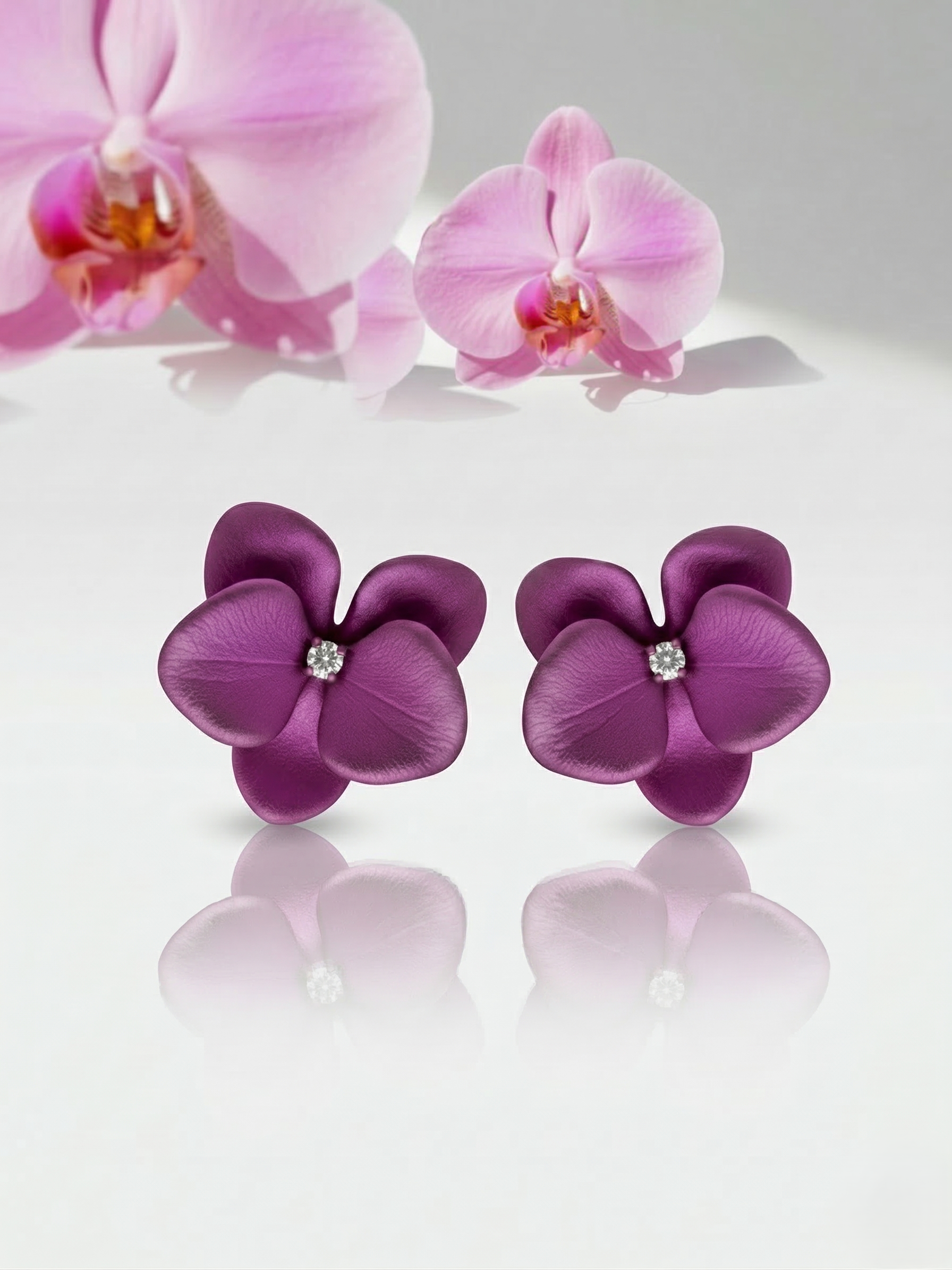 Dreamy Bloom Titanium Studs