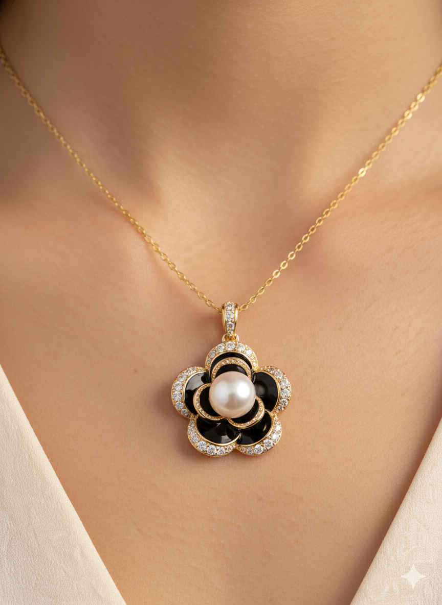 Noir Bloom Pendant