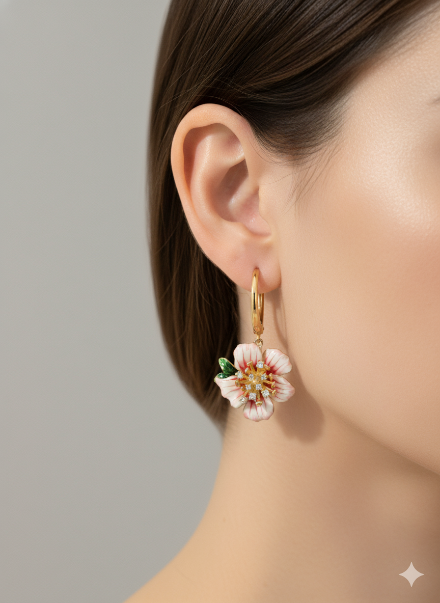 Cherry Blossom Whisper Earring