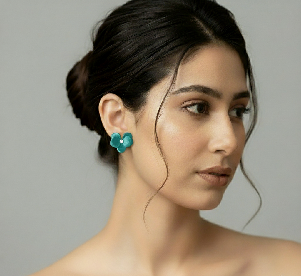 Serene Bloom Titanium Studs