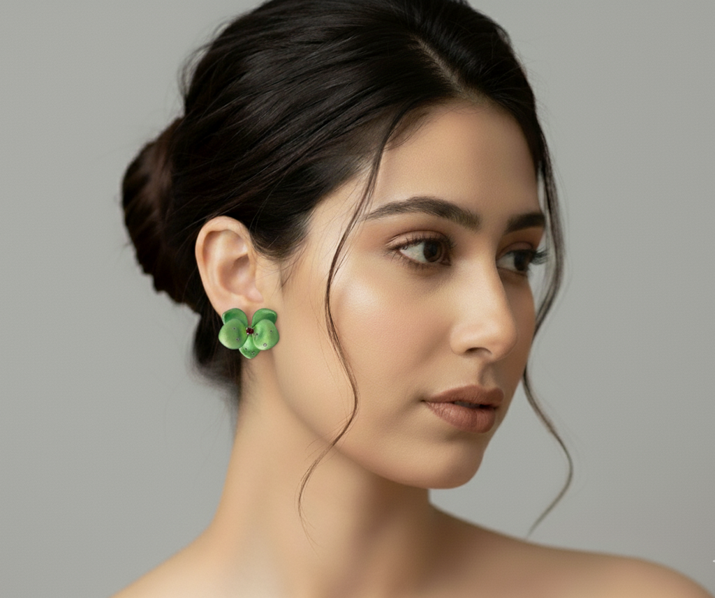 Forest Bloom Titanium Studs