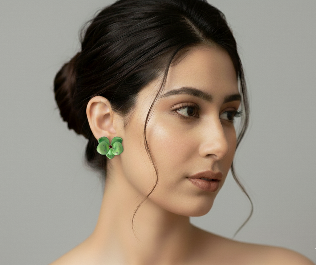 Forest Bloom Titanium Studs