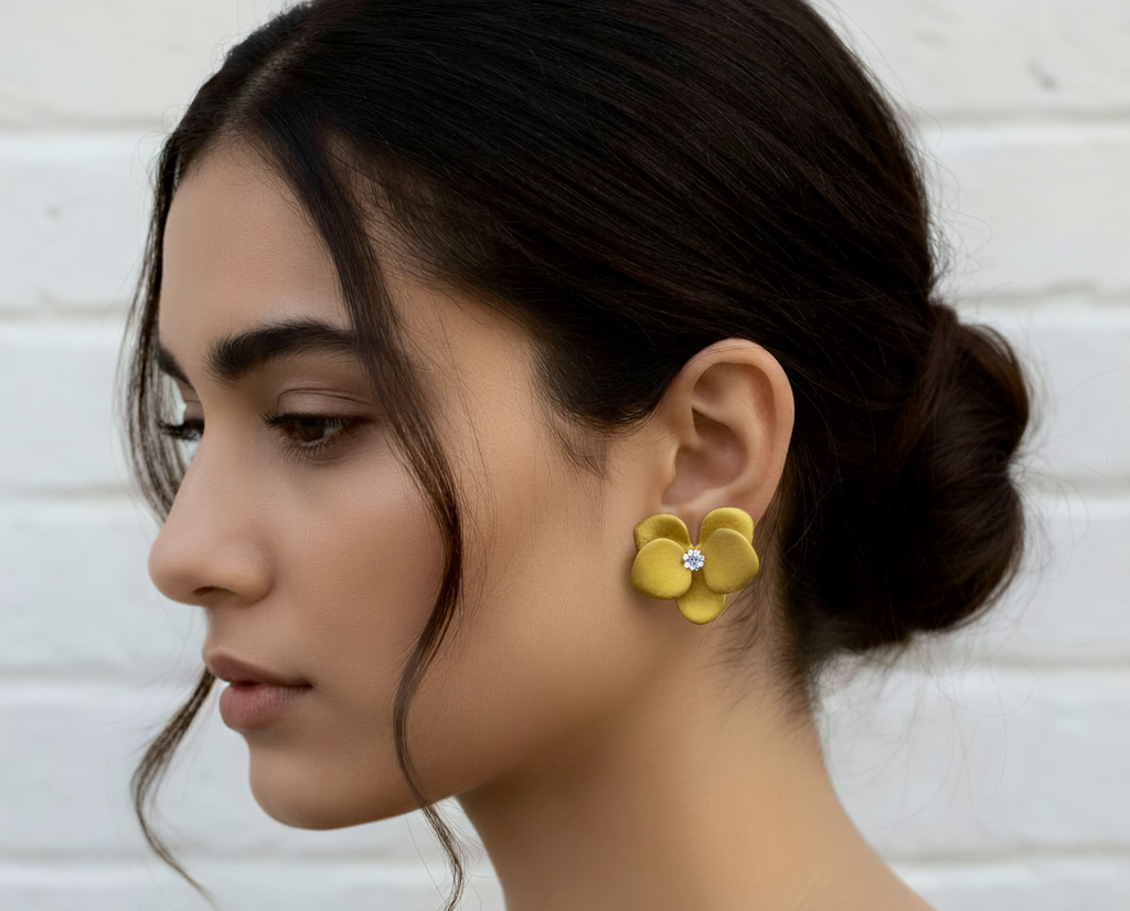 Sunny Bloom Titanium Studs