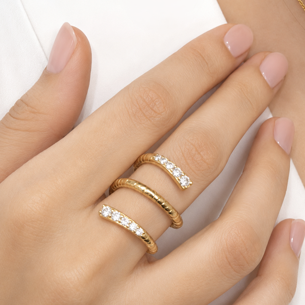 Infinite Spiral Ring