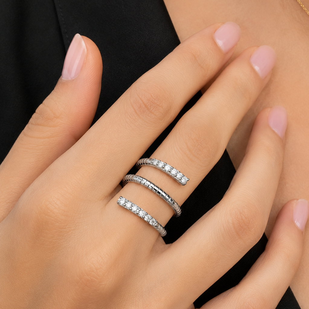 Infinite Spiral Ring
