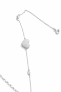Love Link Bracelet: 925 Silver Heart Link Chain Bracelet