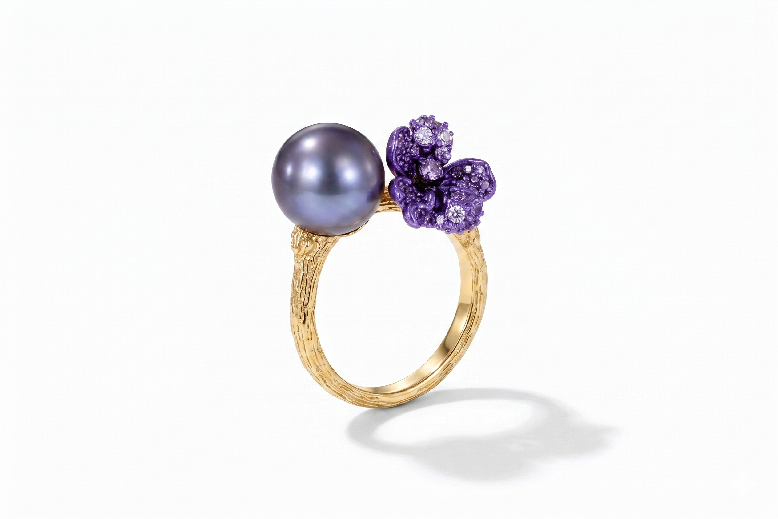 Moon Orchid Ring