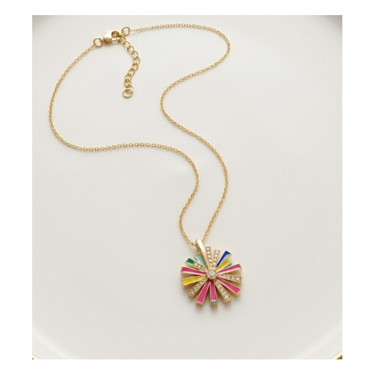 Rotating Burst Necklace