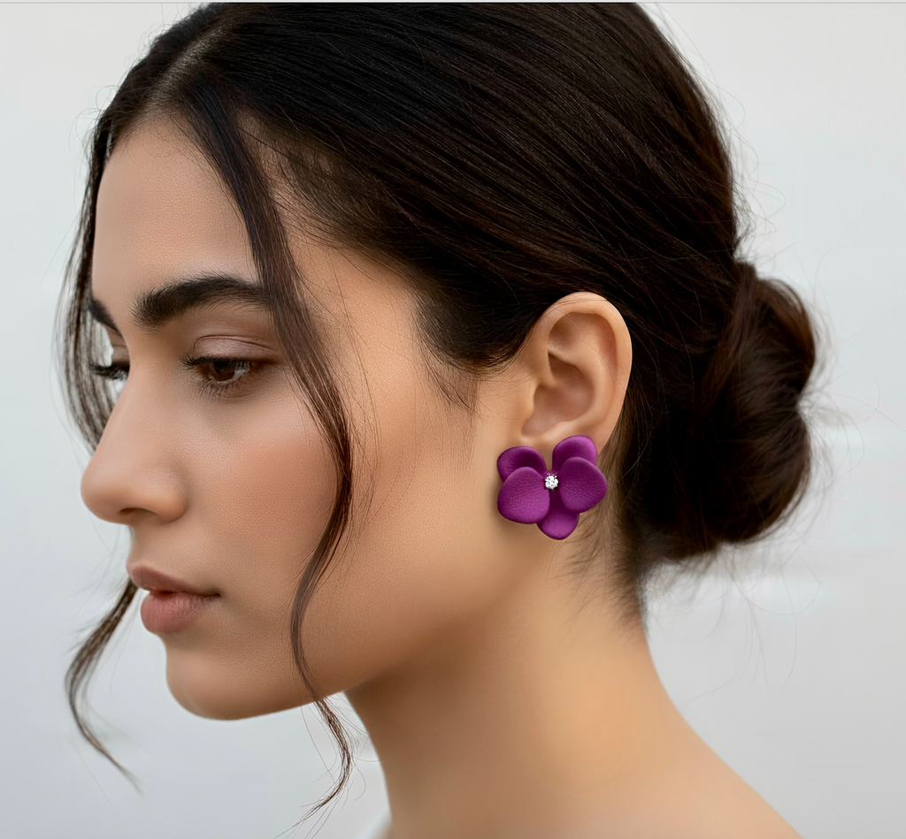 Dreamy Bloom Titanium Studs