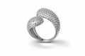 Stardust Ring: 925 Silver Textured Granulated Open Ring