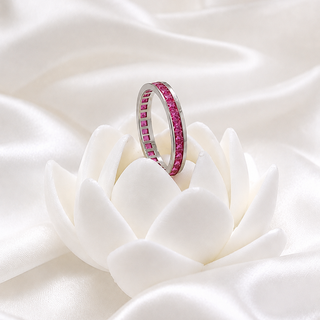 Vibrant Eternity Ring